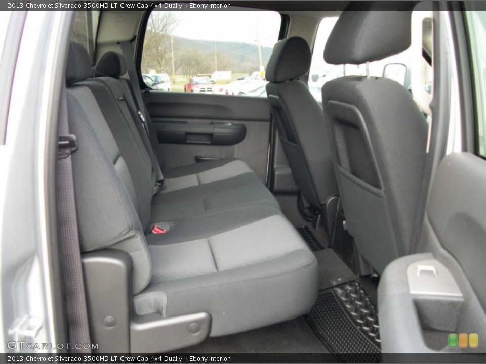 Ebony Interior Rear Seat for the 2013 Chevrolet Silverado 3500HD LT Crew Cab 4x4 Dually #74396780