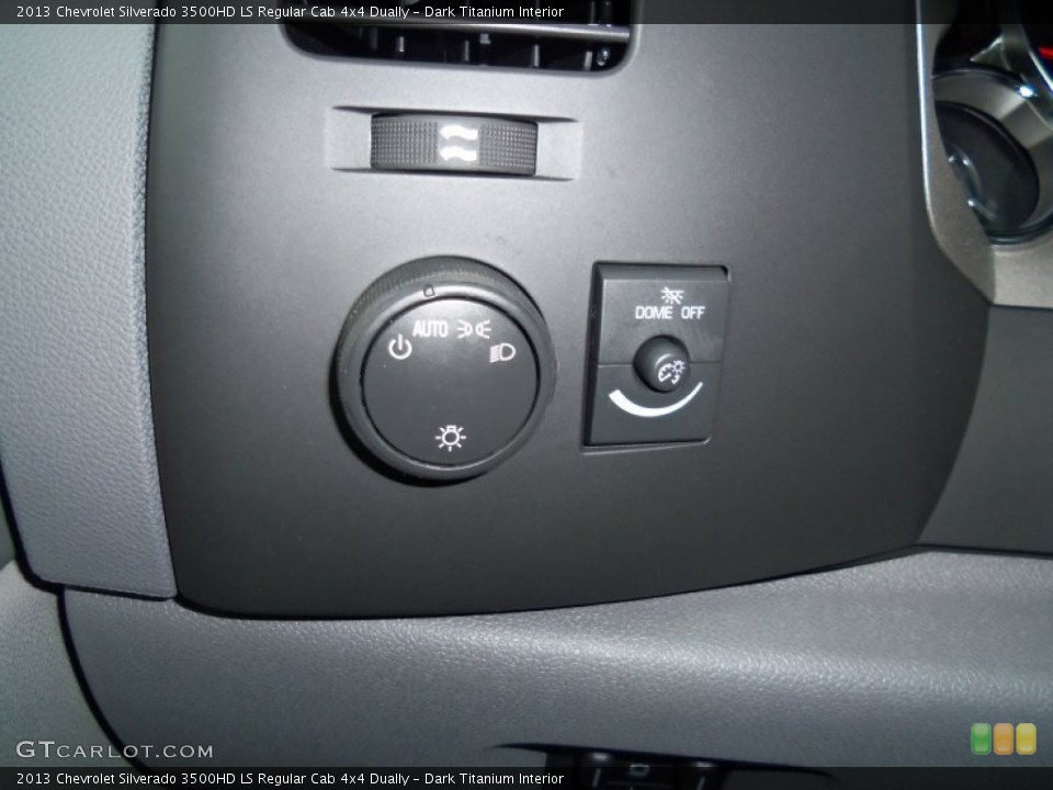 Dark Titanium Interior Controls for the 2013 Chevrolet Silverado 3500HD LS Regular Cab 4x4 Dually #74397715