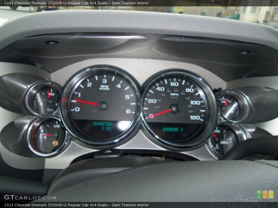 Dark Titanium Interior Gauges for the 2013 Chevrolet Silverado 3500HD LS Regular Cab 4x4 Dually #74397739