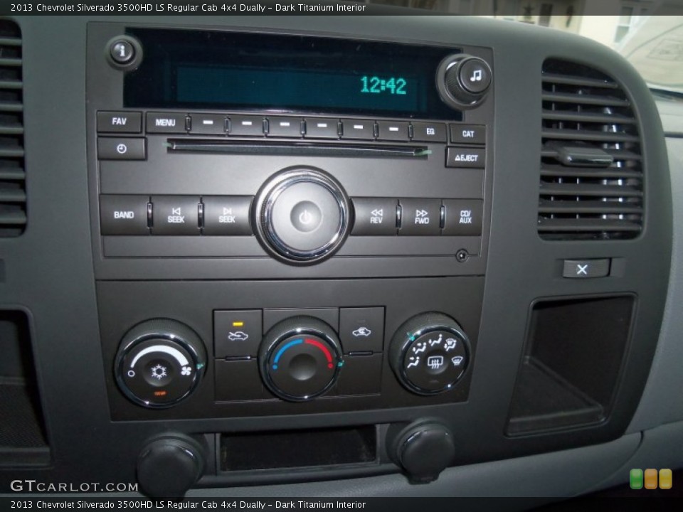 Dark Titanium Interior Controls for the 2013 Chevrolet Silverado 3500HD LS Regular Cab 4x4 Dually #74397931