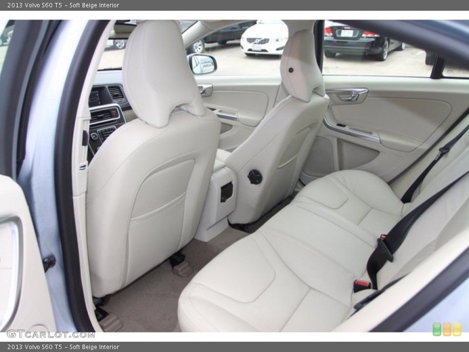 Soft Beige Interior Rear Seat for the 2013 Volvo S60 T5 #74398585