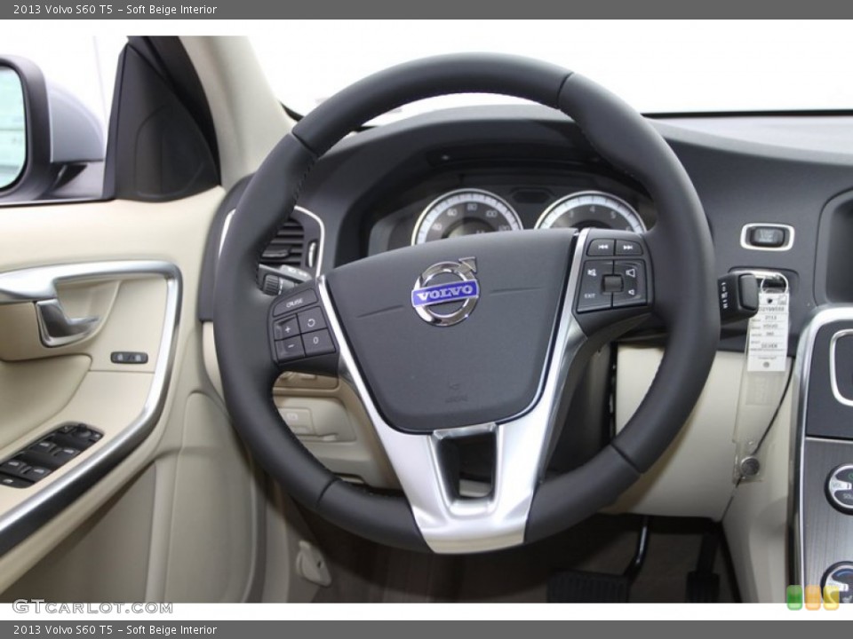 Soft Beige Interior Steering Wheel for the 2013 Volvo S60 T5 #74398657