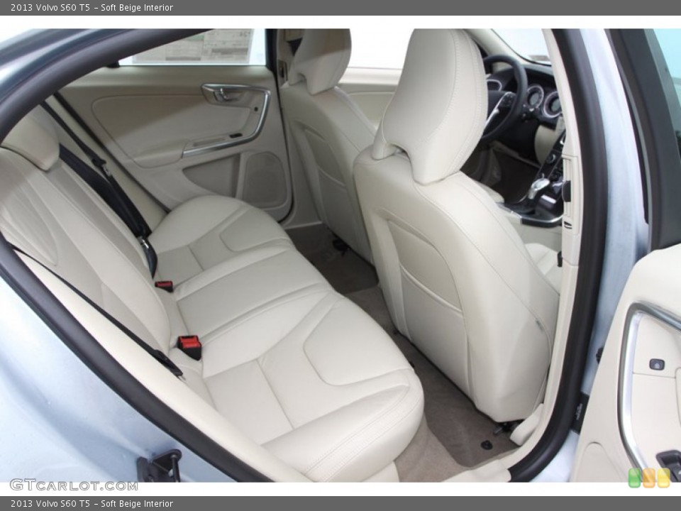 Soft Beige Interior Rear Seat for the 2013 Volvo S60 T5 #74398824