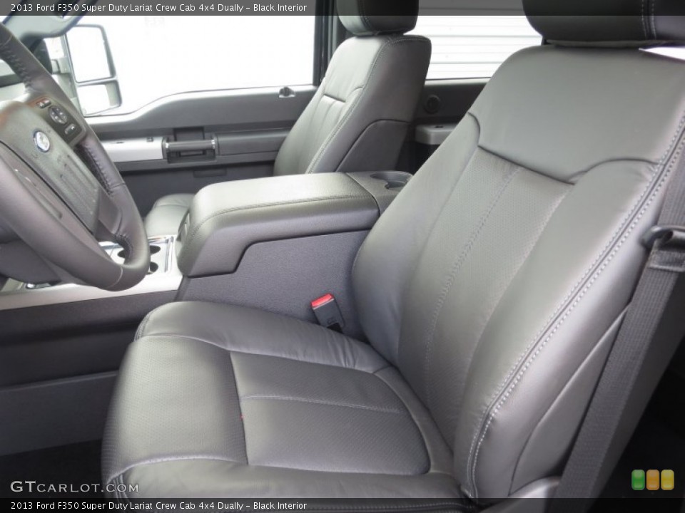 Black Interior Front Seat for the 2013 Ford F350 Super Duty Lariat Crew Cab 4x4 Dually #74401324
