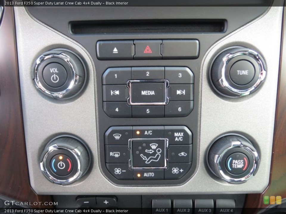 Black Interior Controls for the 2013 Ford F350 Super Duty Lariat Crew Cab 4x4 Dually #74401471