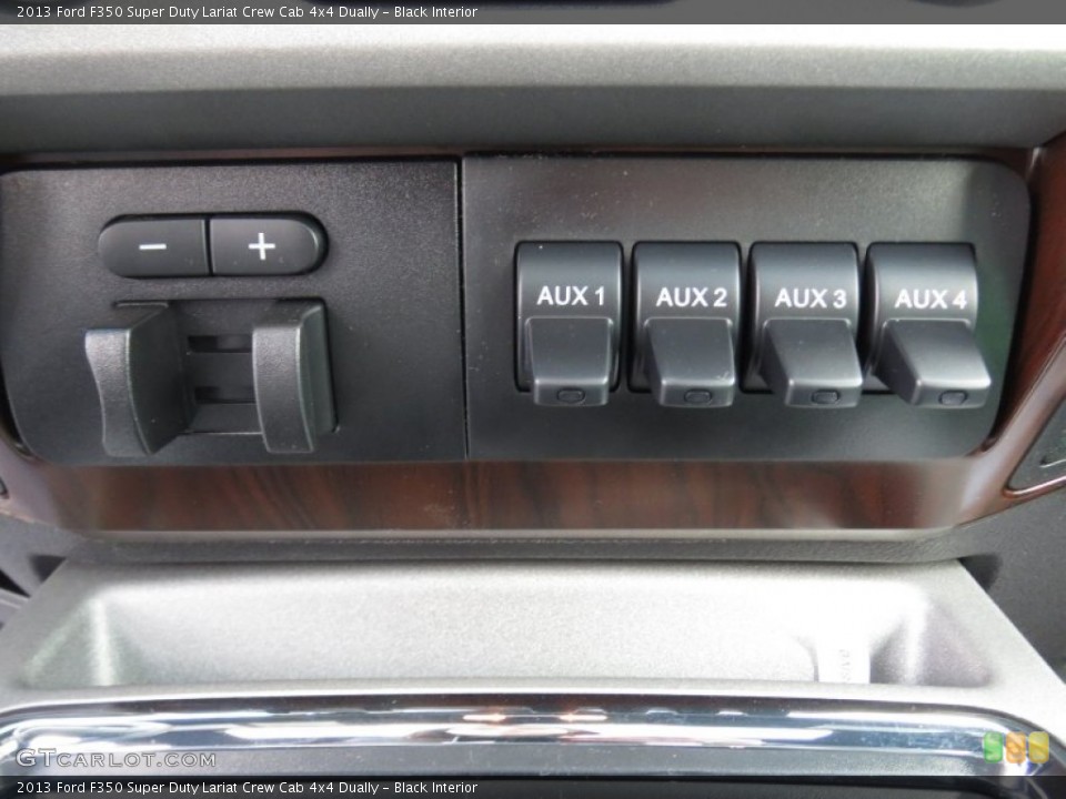 Black Interior Controls for the 2013 Ford F350 Super Duty Lariat Crew Cab 4x4 Dually #74401498