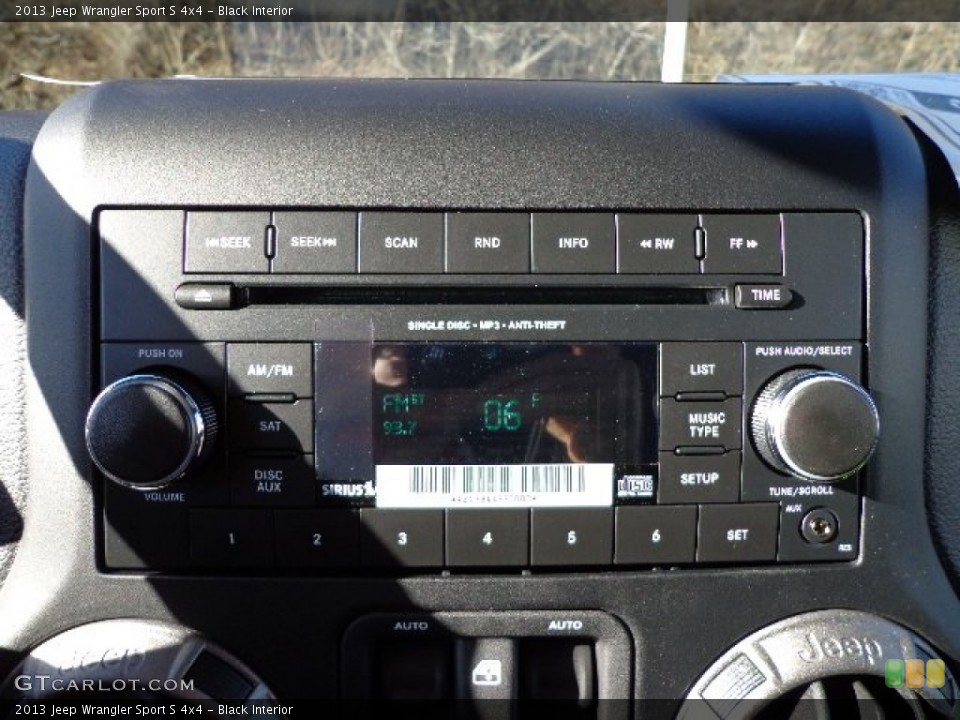 Black Interior Audio System for the 2013 Jeep Wrangler Sport S 4x4 #74401609