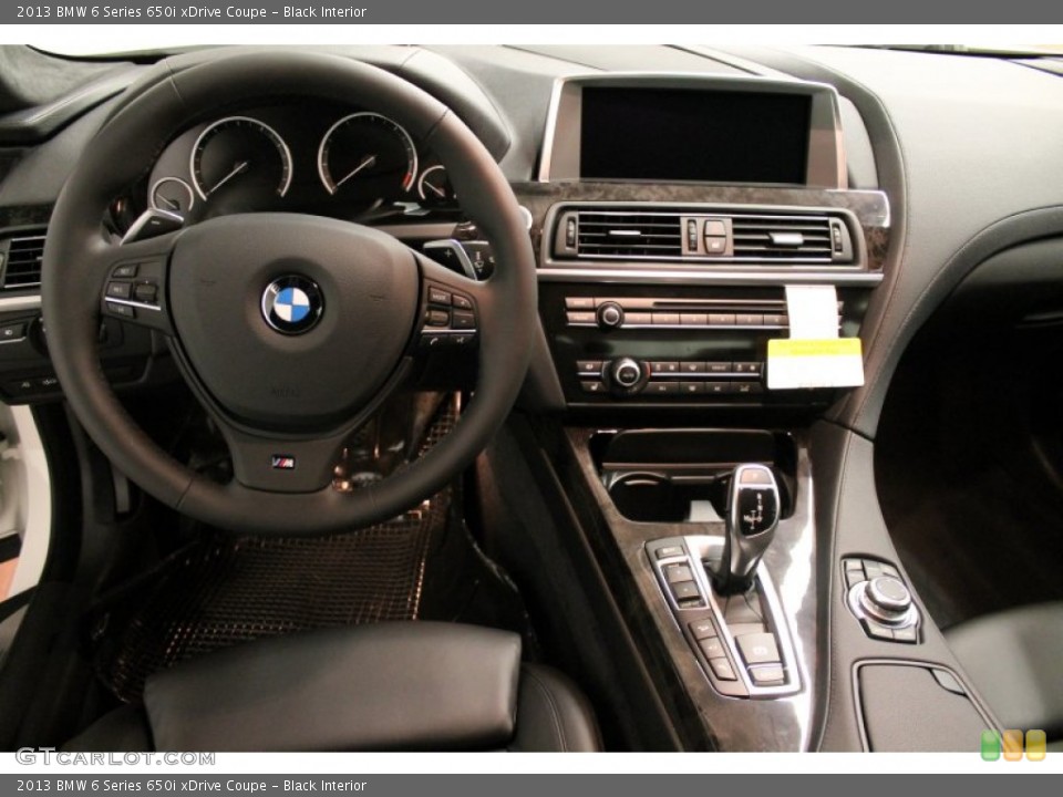 Black Interior Dashboard for the 2013 BMW 6 Series 650i xDrive Coupe #74401996