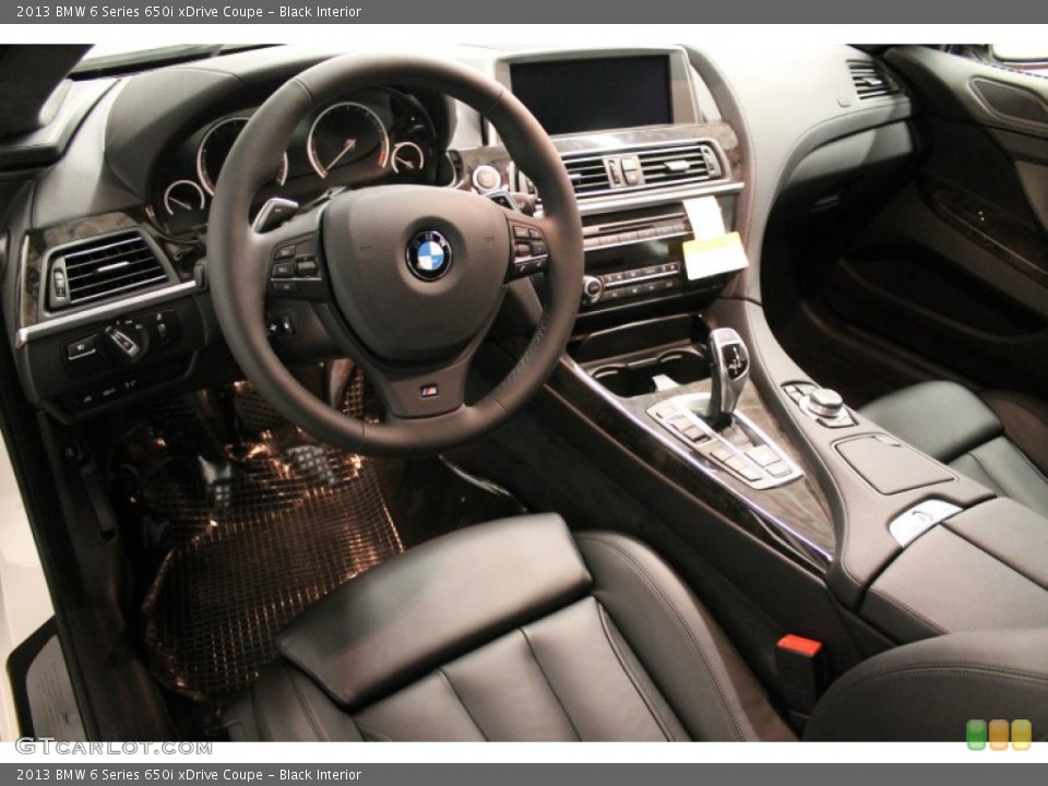 Black Interior Prime Interior for the 2013 BMW 6 Series 650i xDrive Coupe #74402014