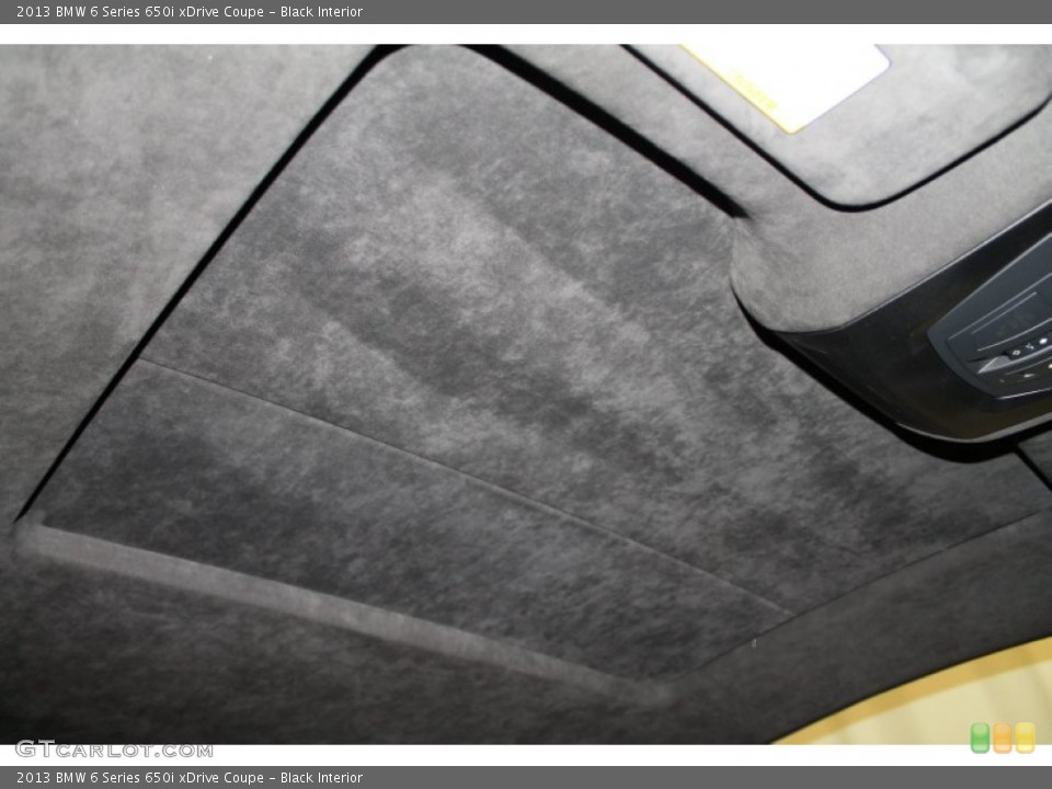 Black Interior Sunroof for the 2013 BMW 6 Series 650i xDrive Coupe #74402099