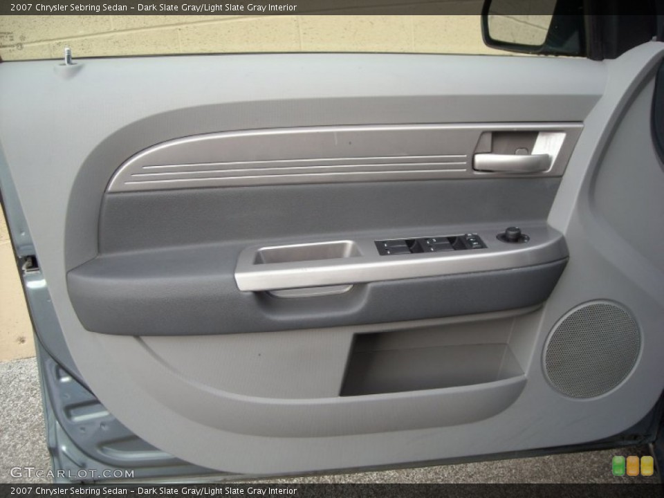 Dark Slate Gray/Light Slate Gray Interior Door Panel for the 2007 Chrysler Sebring Sedan #74403104