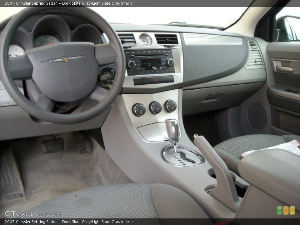 Dark Slate Gray/Light Slate Gray Interior Dashboard for the 2007 Chrysler Sebring Sedan #74403158