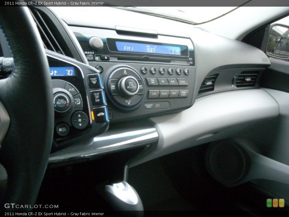 Gray Fabric Interior Controls for the 2011 Honda CR-Z EX Sport Hybrid #74405060