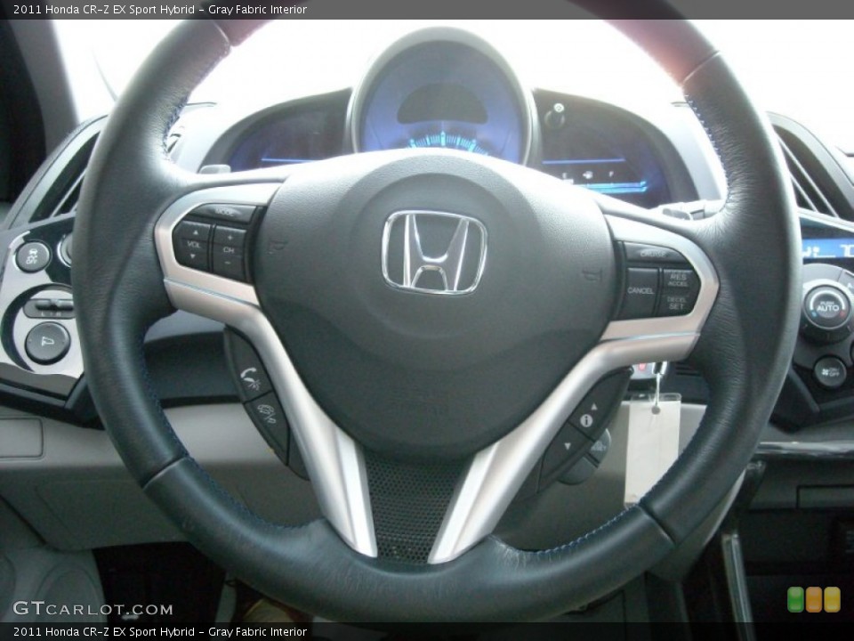 Gray Fabric Interior Steering Wheel for the 2011 Honda CR-Z EX Sport Hybrid #74405158