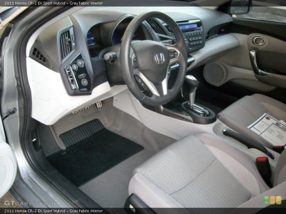 Gray Fabric Interior Prime Interior for the 2011 Honda CR-Z EX Sport Hybrid #74405224