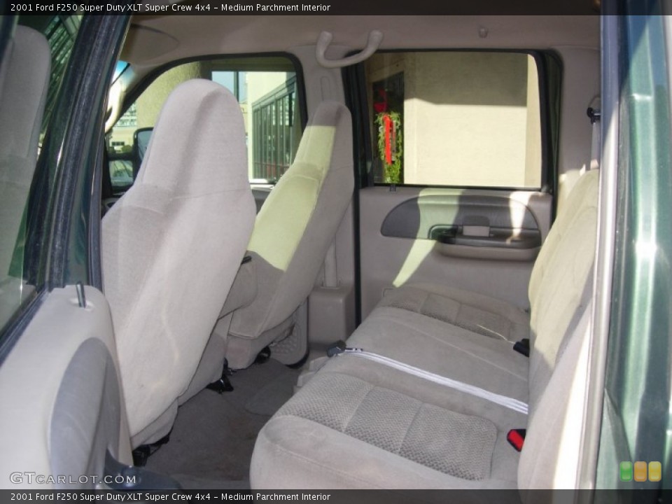 Medium Parchment Interior Rear Seat for the 2001 Ford F250 Super Duty XLT Super Crew 4x4 #74405528