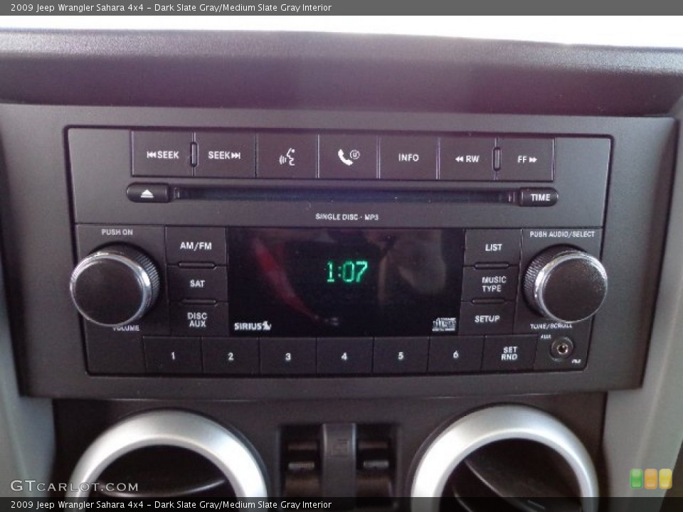 Dark Slate Gray/Medium Slate Gray Interior Audio System for the 2009 Jeep Wrangler Sahara 4x4 #74406709