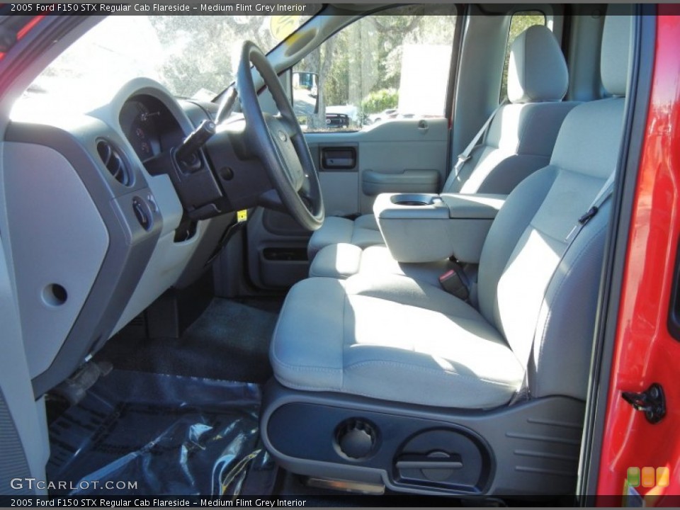 Medium Flint Grey Interior Front Seat for the 2005 Ford F150 STX Regular Cab Flareside #74406777