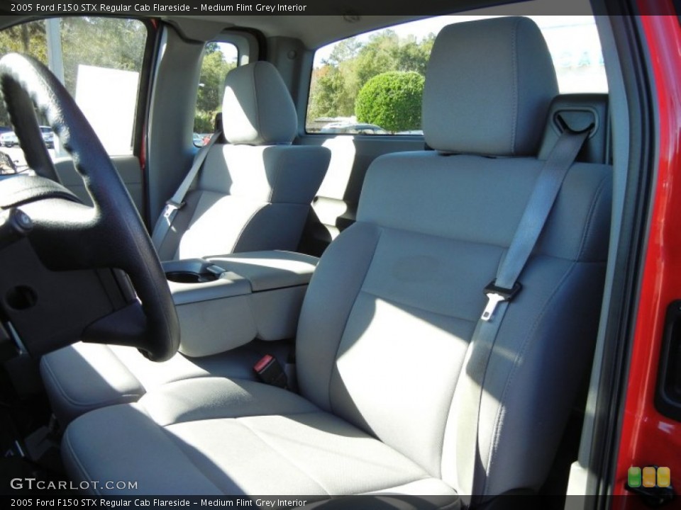 Medium Flint Grey Interior Front Seat for the 2005 Ford F150 STX Regular Cab Flareside #74406802