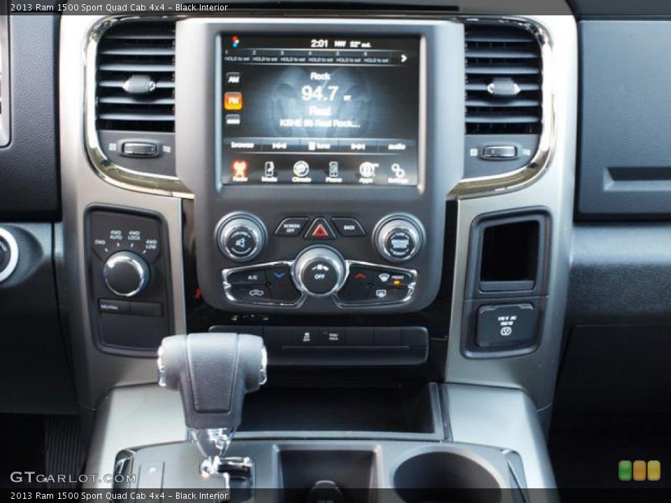 Black Interior Controls for the 2013 Ram 1500 Sport Quad Cab 4x4 #74406937