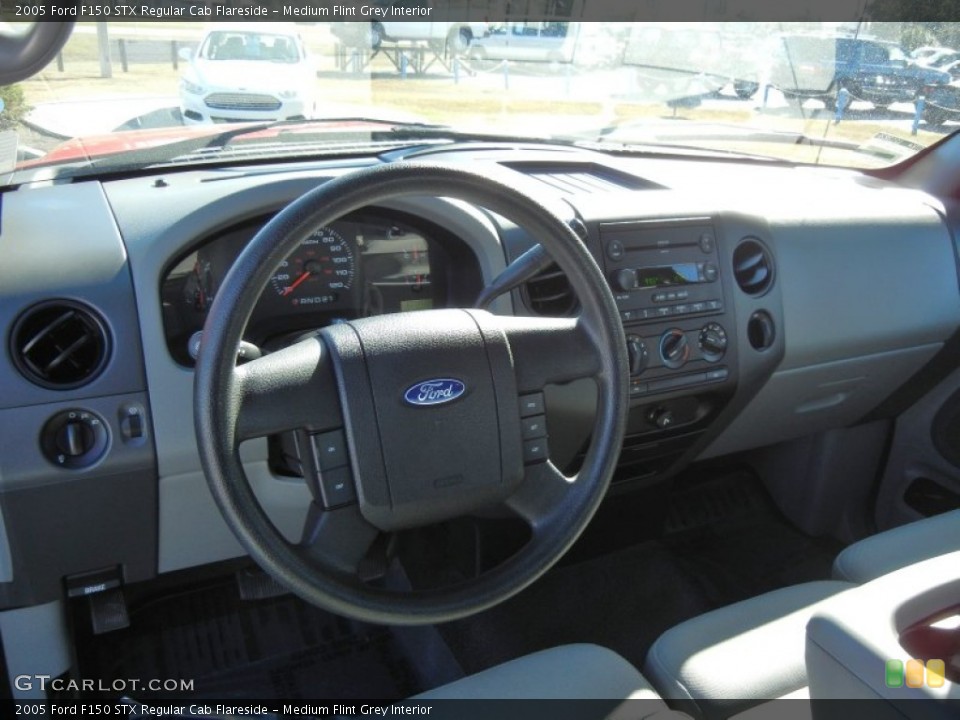 Medium Flint Grey Interior Dashboard for the 2005 Ford F150 STX Regular Cab Flareside #74406940