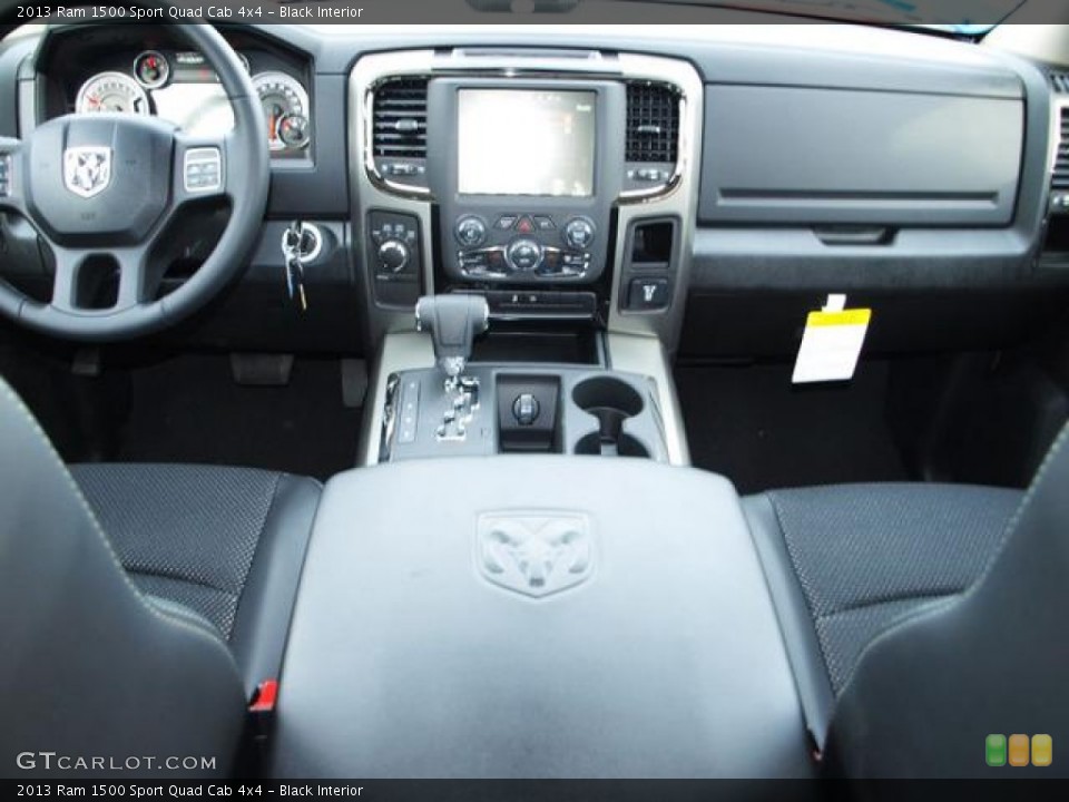Black Interior Dashboard for the 2013 Ram 1500 Sport Quad Cab 4x4 #74407069