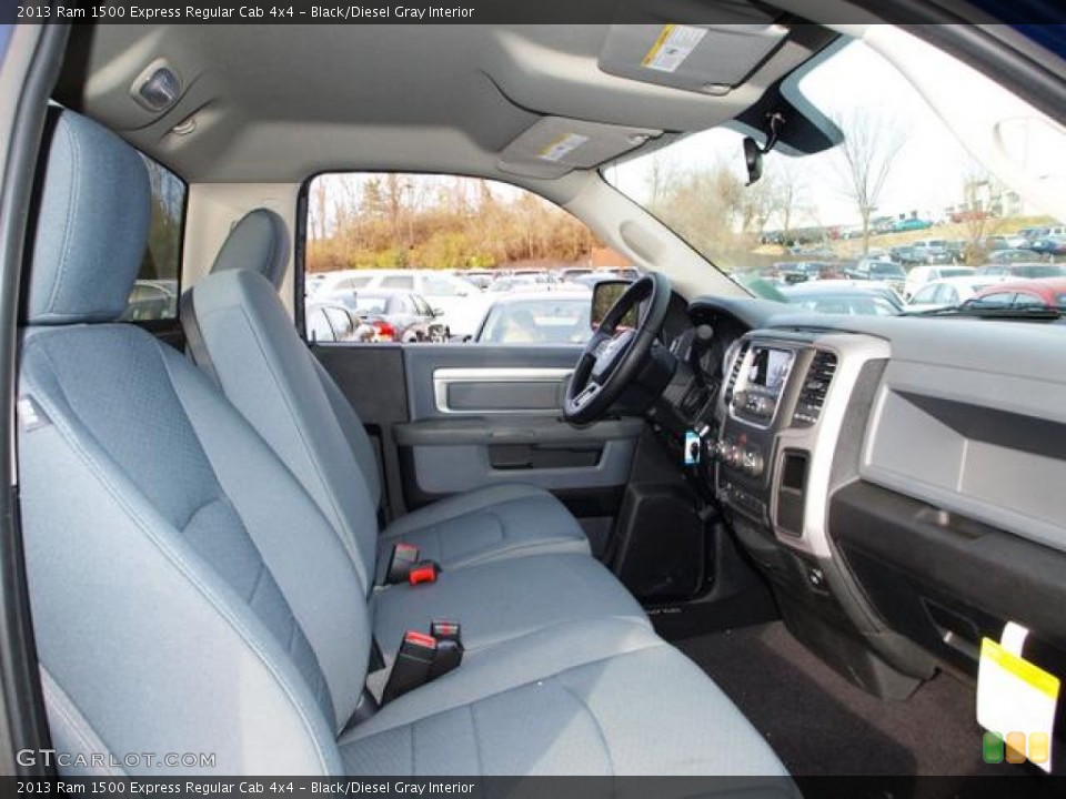 Black/Diesel Gray Interior Photo for the 2013 Ram 1500 Express Regular Cab 4x4 #74407189
