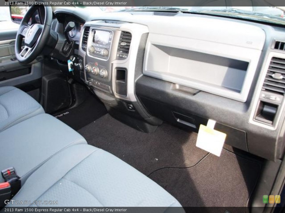 Black/Diesel Gray Interior Dashboard for the 2013 Ram 1500 Express Regular Cab 4x4 #74407204
