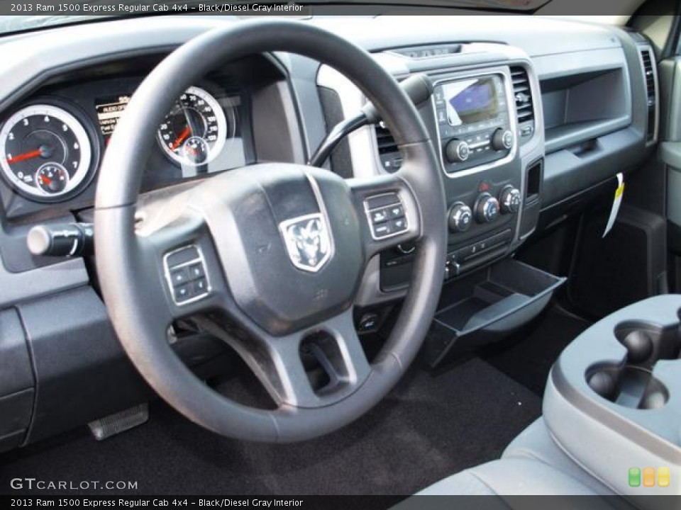 Black/Diesel Gray Interior Dashboard for the 2013 Ram 1500 Express Regular Cab 4x4 #74407663