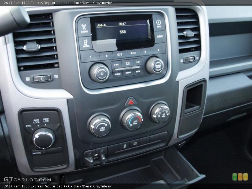 Black/Diesel Gray Interior Controls for the 2013 Ram 1500 Express Regular Cab 4x4 #74407675