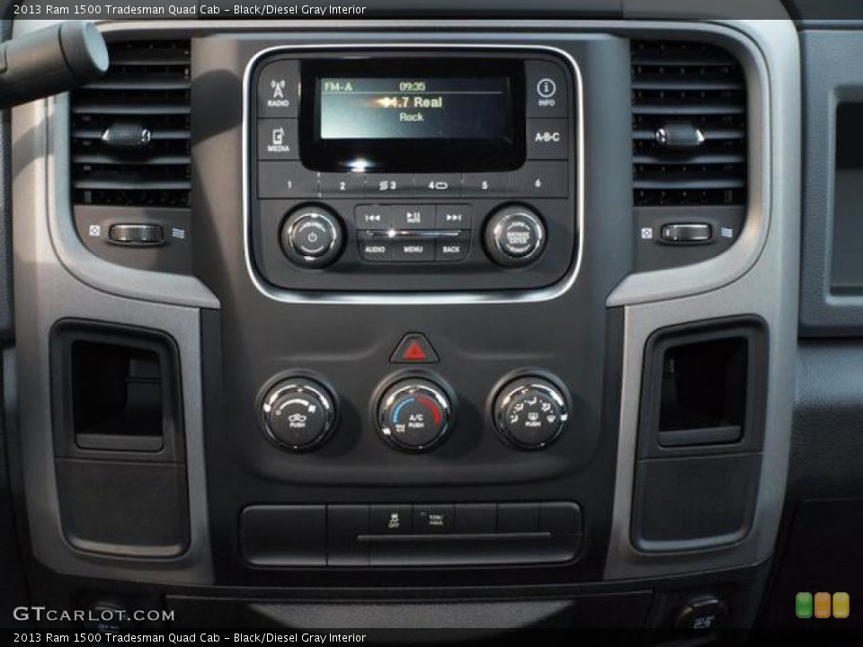 Black/Diesel Gray Interior Controls for the 2013 Ram 1500 Tradesman Quad Cab #74408062