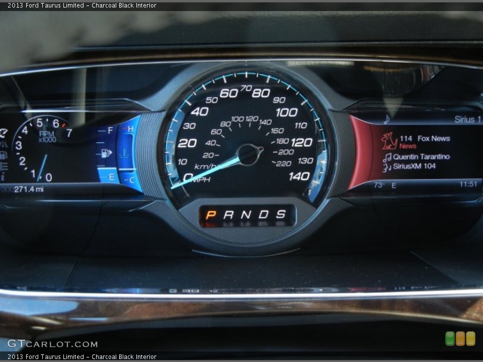 Charcoal Black Interior Gauges for the 2013 Ford Taurus Limited #74408176