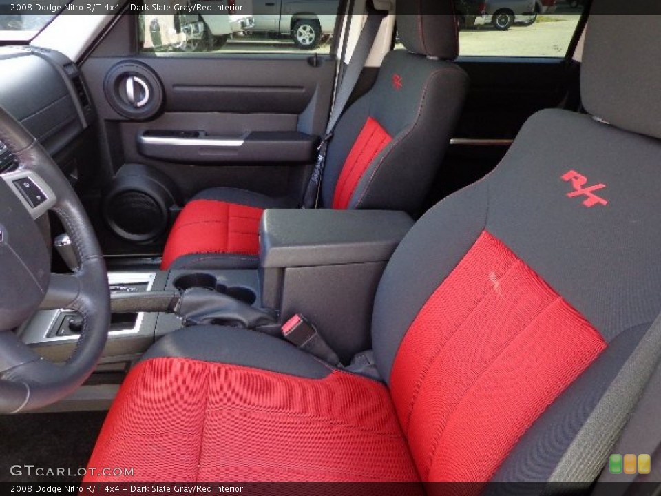 Dark Slate Gray/Red Interior Front Seat for the 2008 Dodge Nitro R/T 4x4 #74409079
