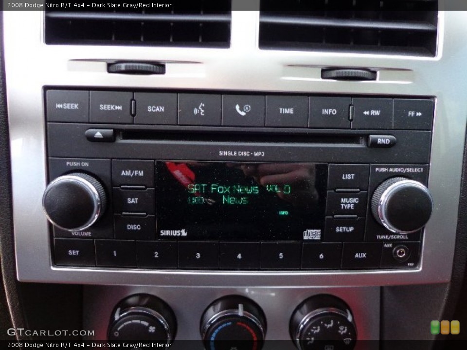 Dark Slate Gray/Red Interior Audio System for the 2008 Dodge Nitro R/T 4x4 #74409240
