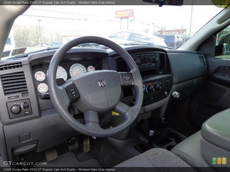 Medium Slate Gray Interior Dashboard for the 2008 Dodge Ram 3500 ST Regular Cab 4x4 Dually #74409574