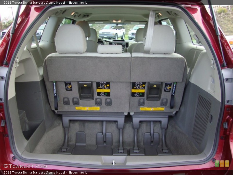 Bisque Interior Trunk for the 2012 Toyota Sienna  #74413522