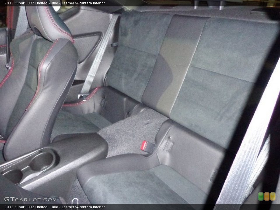 Black Leather/Alcantara Interior Rear Seat for the 2013 Subaru BRZ Limited #74415520
