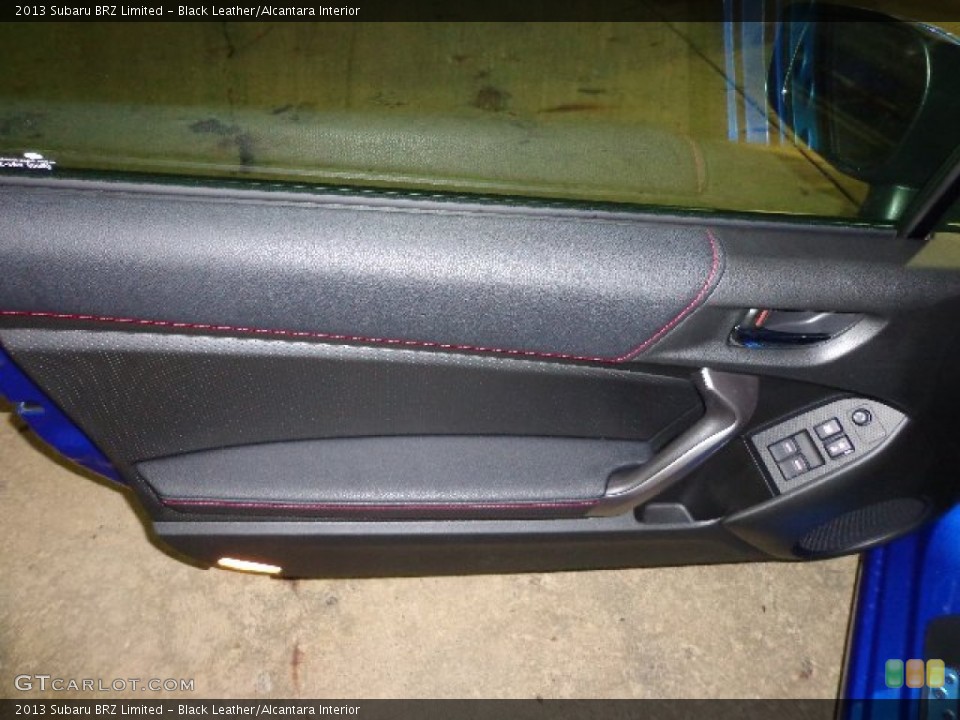 Black Leather/Alcantara Interior Door Panel for the 2013 Subaru BRZ Limited #74415559