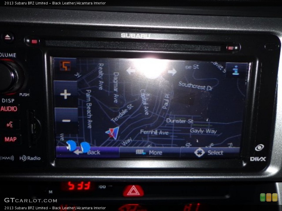 Black Leather/Alcantara Interior Navigation for the 2013 Subaru BRZ Limited #74415633