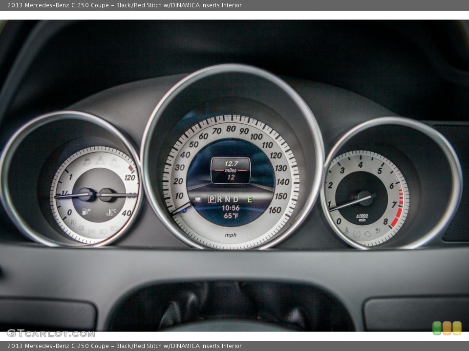 Black/Red Stitch w/DINAMICA Inserts Interior Gauges for the 2013 Mercedes-Benz C 250 Coupe #74415778