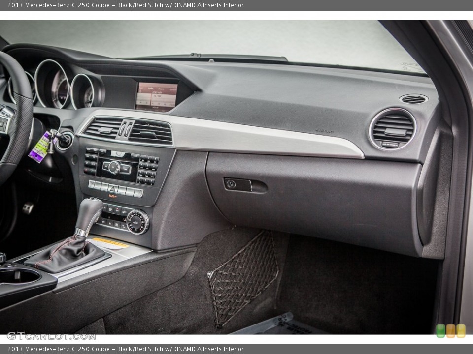 Black/Red Stitch w/DINAMICA Inserts Interior Dashboard for the 2013 Mercedes-Benz C 250 Coupe #74415844