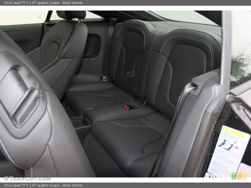 Black Interior Rear Seat for the 2013 Audi TT S 2.0T quattro Coupe #74415964