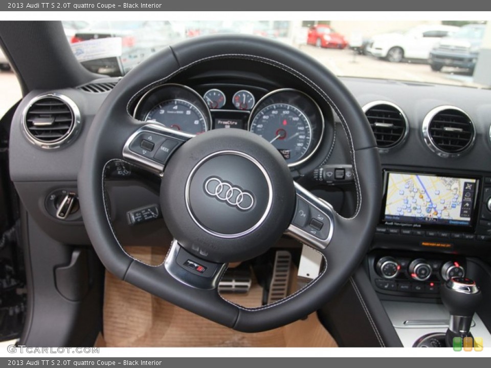 Black Interior Steering Wheel for the 2013 Audi TT S 2.0T quattro Coupe #74416066