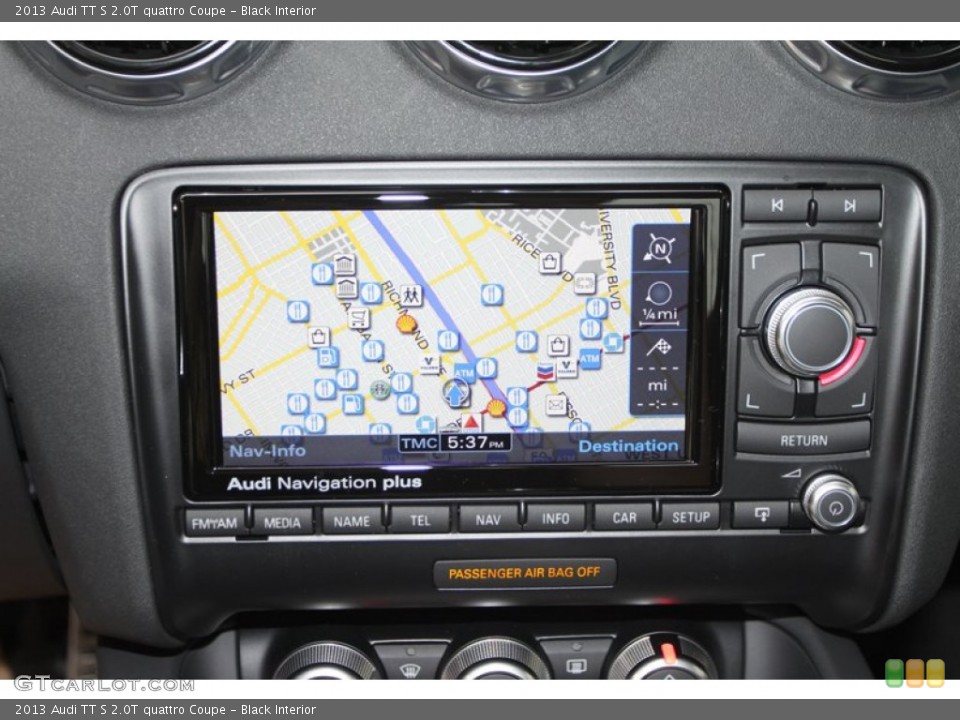 Black Interior Navigation for the 2013 Audi TT S 2.0T quattro Coupe #74416090