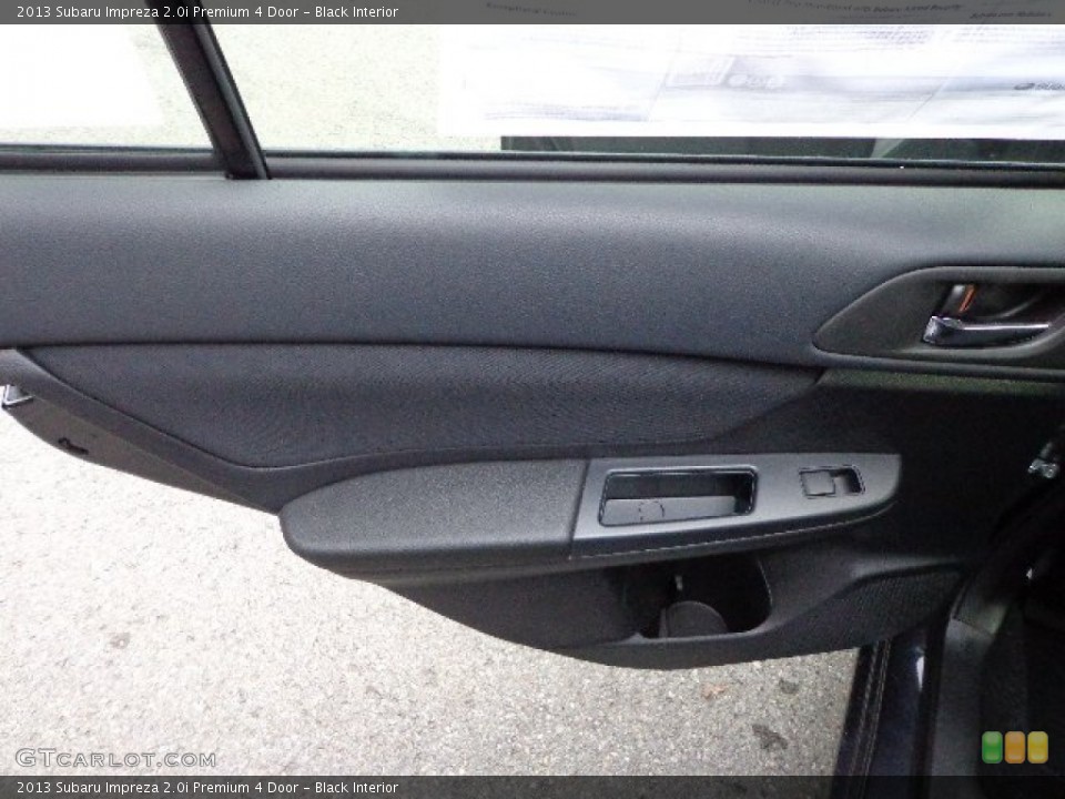 Black Interior Door Panel for the 2013 Subaru Impreza 2.0i Premium 4 Door #74417089