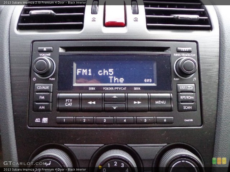 Black Interior Audio System for the 2013 Subaru Impreza 2.0i Premium 4 Door #74417191