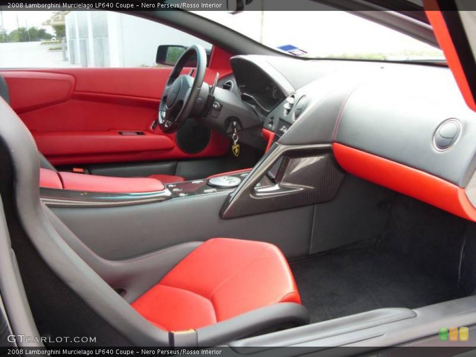 Nero Perseus/Rosso Interior Dashboard for the 2008 Lamborghini Murcielago LP640 Coupe #7441720
