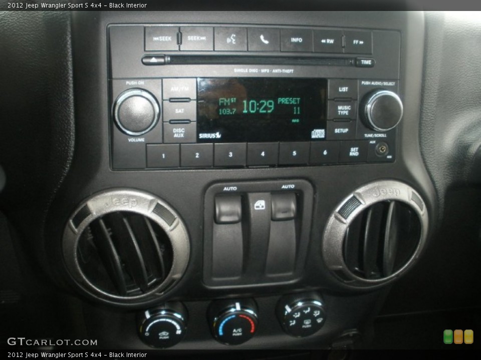 Black Interior Audio System for the 2012 Jeep Wrangler Sport S 4x4 #74417617