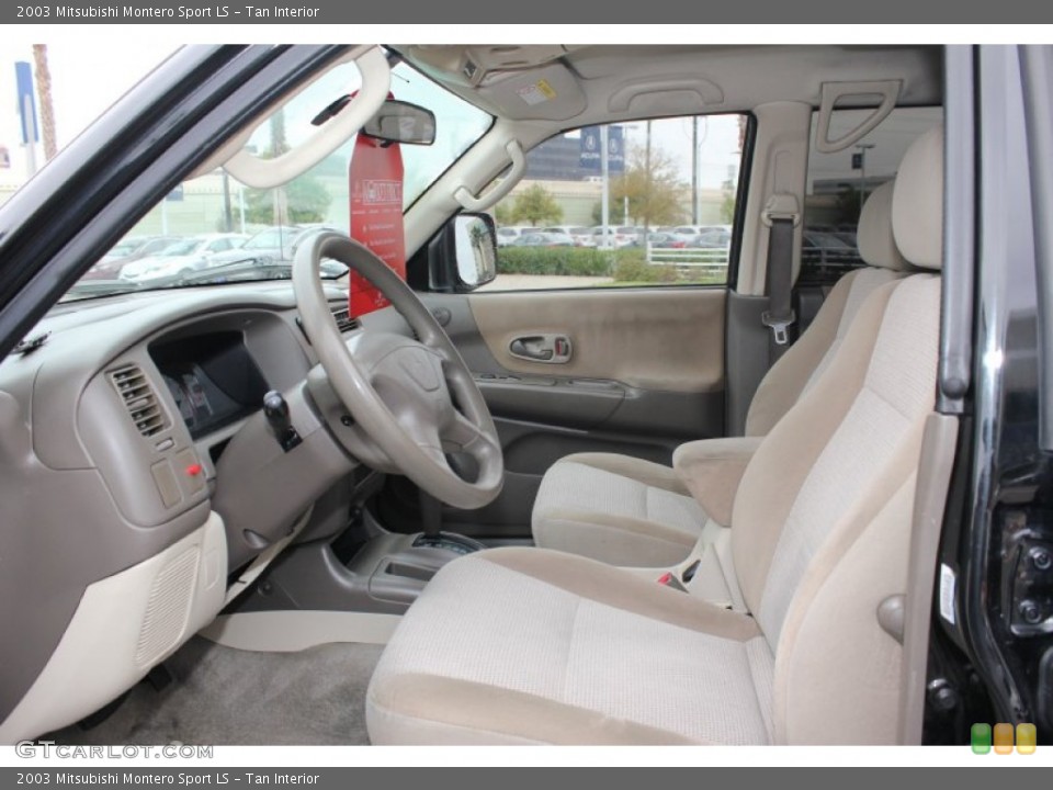 Tan Interior Photo for the 2003 Mitsubishi Montero Sport LS #74417944
