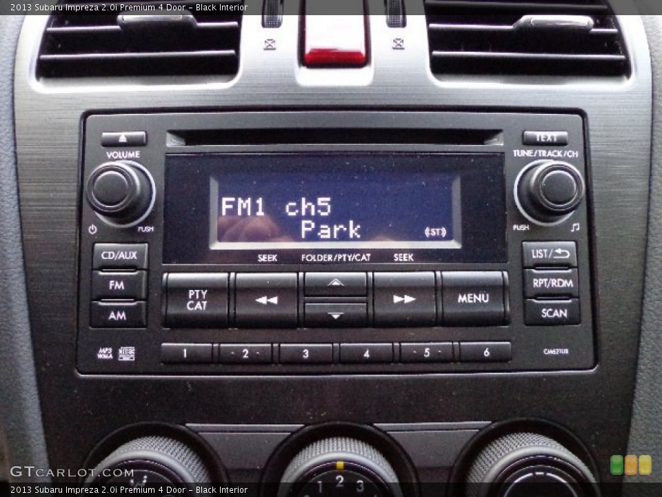 Black Interior Audio System for the 2013 Subaru Impreza 2.0i Premium 4 Door #74418004